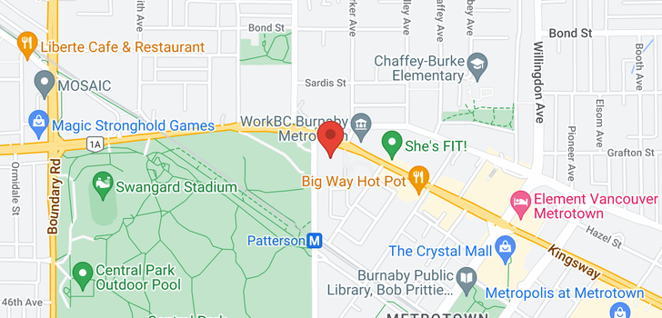 map of 701 5790 PATTERSON AVENUE